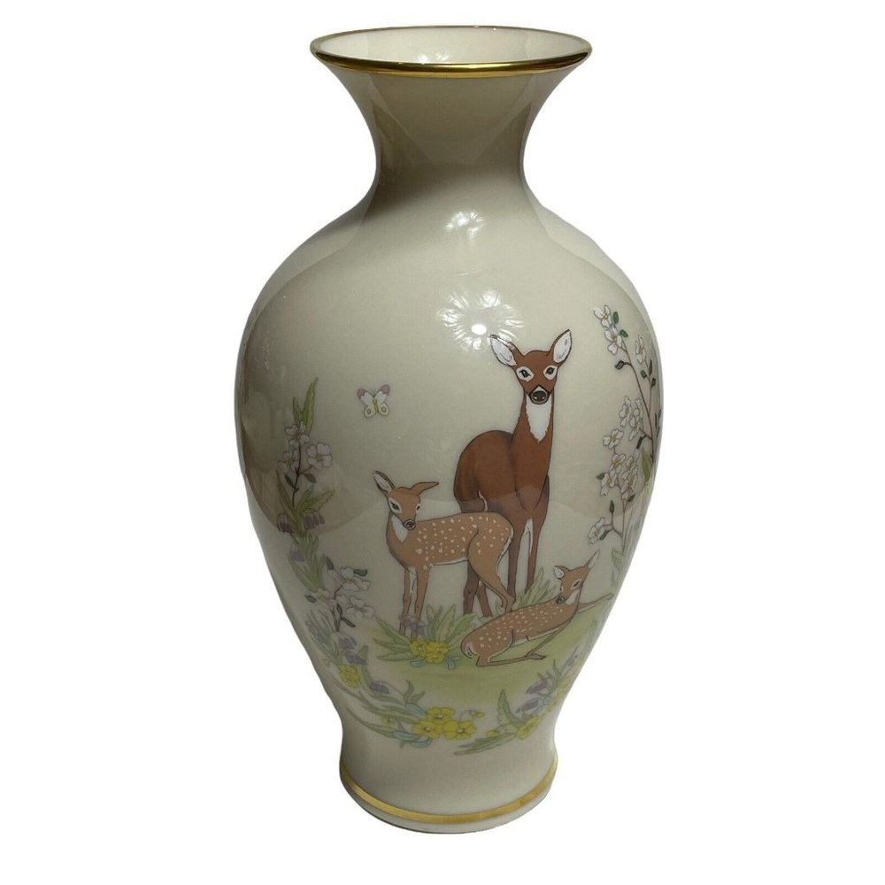 Lenox Limited Edition Collections Mothers Day 1984 Lenox Pierced Garden Vase 8”